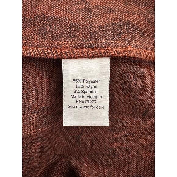 NWT Nine West Animal Print Dress XL Sleeveless Pleated Stretch - Picture 7 of 8